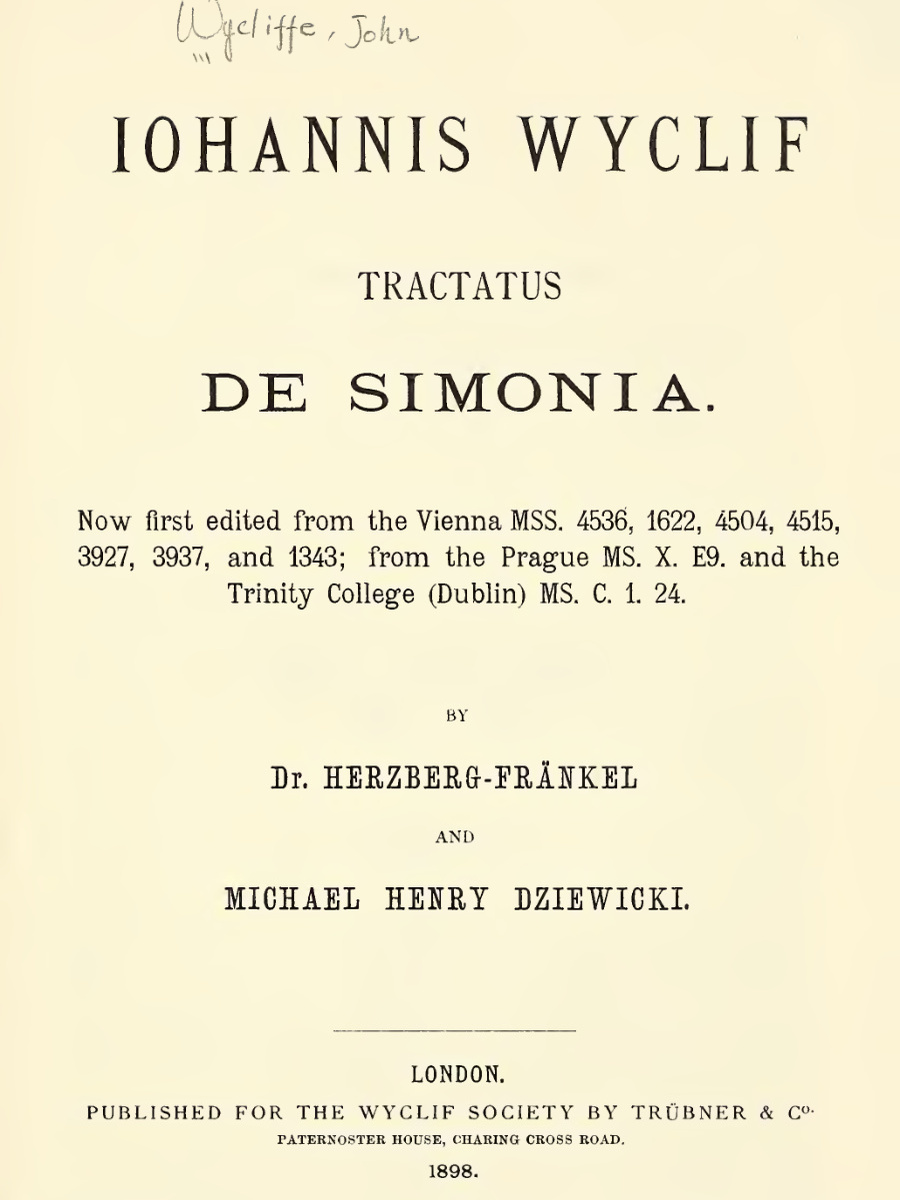 Treatise on Simony